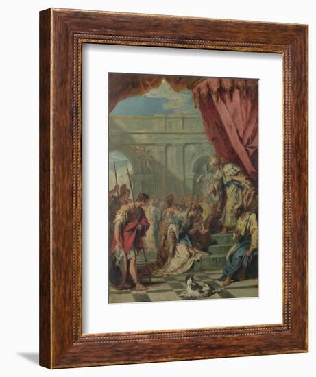 Esther before Ahasuerus, Ca 1730-Sebastiano Ricci-Framed Giclee Print