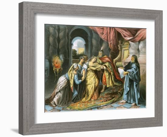 Esther before Ahasuerus-Antoine Coypel-Framed Giclee Print