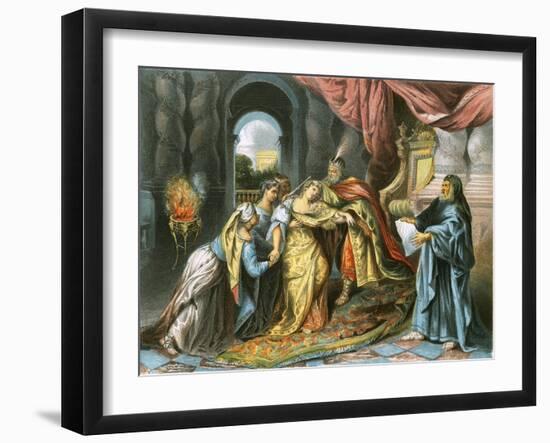 Esther before Ahasuerus-Antoine Coypel-Framed Giclee Print