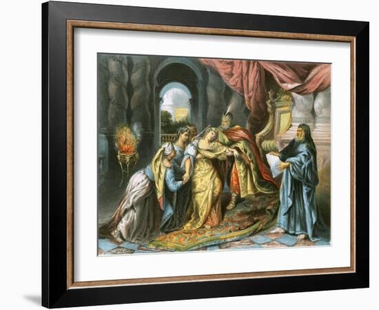 Esther before Ahasuerus-Antoine Coypel-Framed Giclee Print