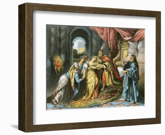 Esther before Ahasuerus-Antoine Coypel-Framed Giclee Print