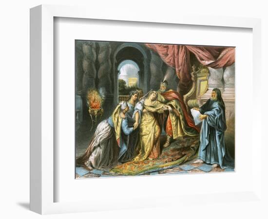 Esther before Ahasuerus-Antoine Coypel-Framed Giclee Print