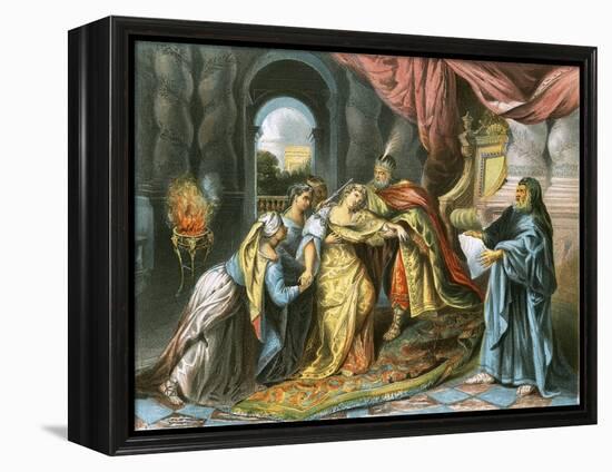 Esther before Ahasuerus-Antoine Coypel-Framed Premier Image Canvas