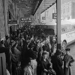 Waiting for the Greyhound bus at the Memphis terminal, 1943-Esther Bubley-Photographic Print