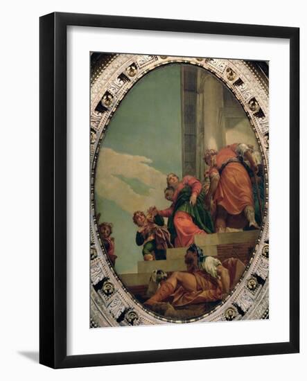 Esther Conducted to Ahasuerus-Paolo Veronese-Framed Giclee Print