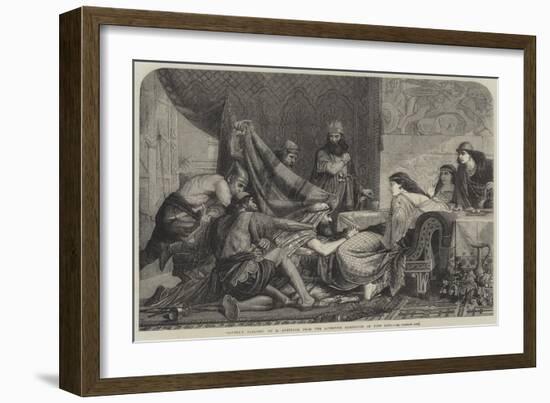 Esther's Banquet-Edward Armitage-Framed Giclee Print