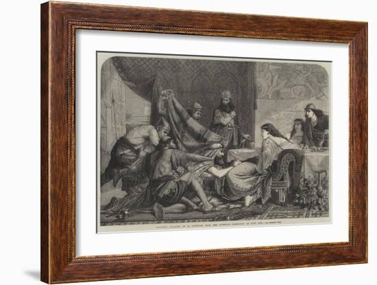 Esther's Banquet-Edward Armitage-Framed Giclee Print