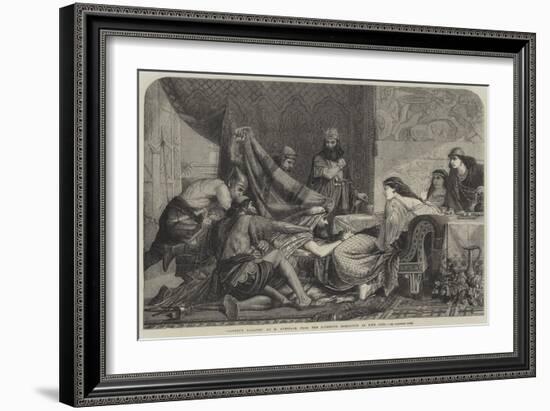 Esther's Banquet-Edward Armitage-Framed Giclee Print