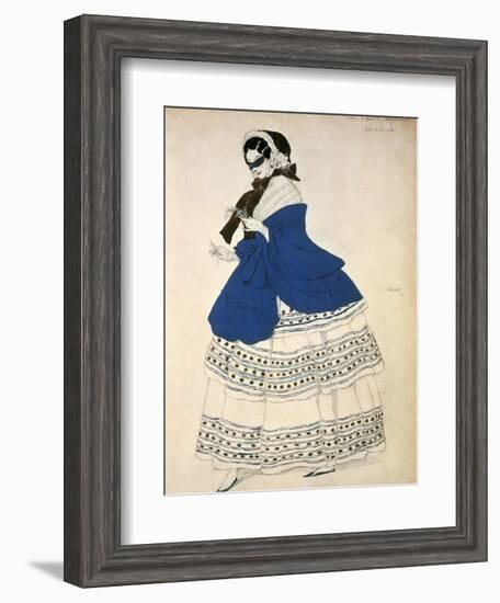 Estrella, Design for a Costume for the Ballet Carnival Composed by Robert Schumann, 1919-Leon Bakst-Framed Giclee Print