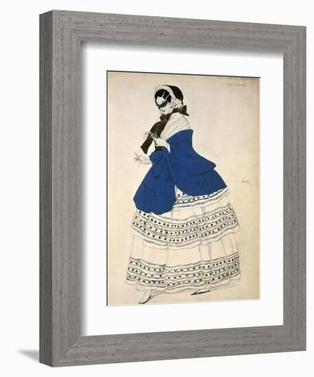 Estrella, Design for a Costume for the Ballet Carnival Composed by Robert Schumann, 1919-Leon Bakst-Framed Giclee Print