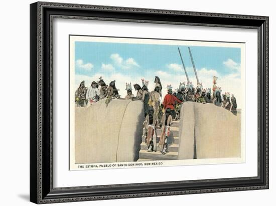 Estufa, Santo Domingo Pueblo-null-Framed Premium Giclee Print