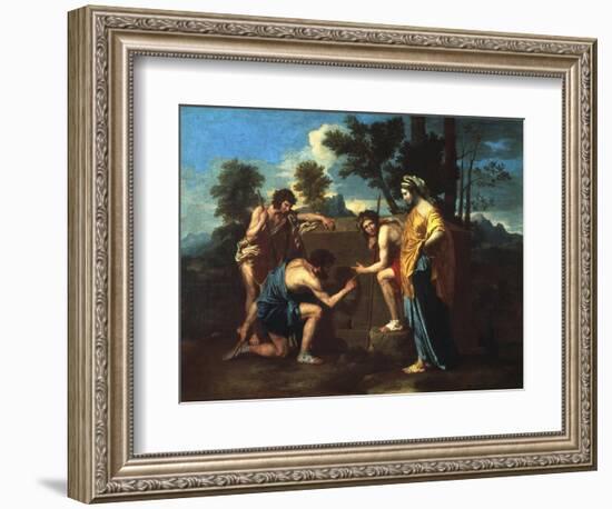 Et in Arcadia Ego, C1650-Nicolas Poussin-Framed Giclee Print