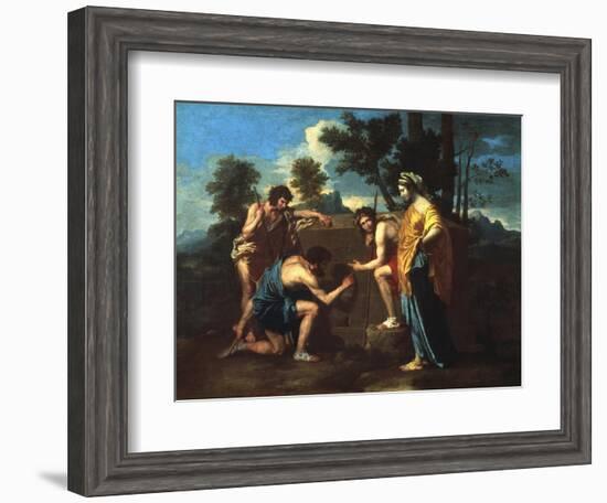 Et in Arcadia Ego, C1650-Nicolas Poussin-Framed Giclee Print