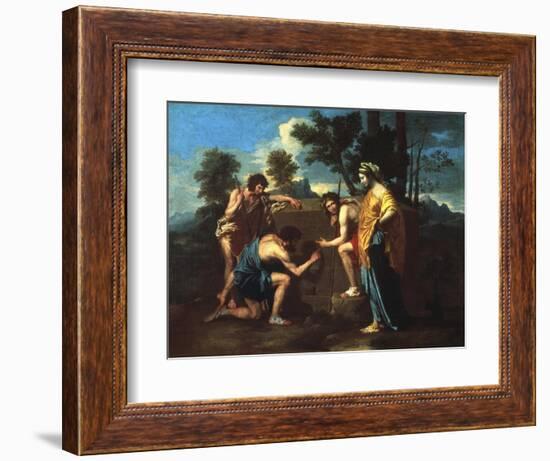 Et in Arcadia Ego, C1650-Nicolas Poussin-Framed Giclee Print