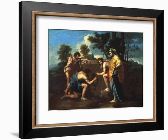 Et in Arcadia Ego, C1650-Nicolas Poussin-Framed Giclee Print