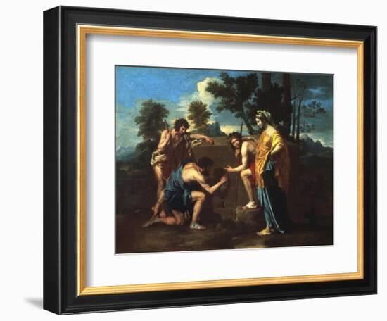 Et in Arcadia Ego, C1650-Nicolas Poussin-Framed Giclee Print