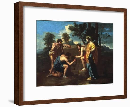 Et in Arcadia Ego, C1650-Nicolas Poussin-Framed Giclee Print