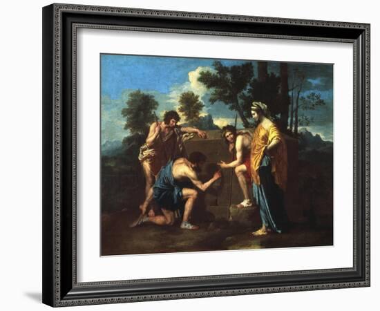 Et in Arcadia Ego, C1650-Nicolas Poussin-Framed Giclee Print