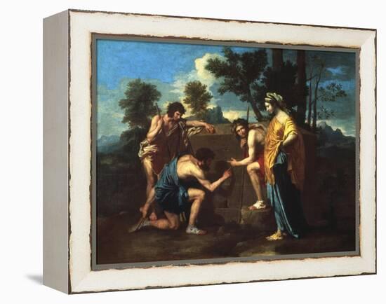 Et in Arcadia Ego, C1650-Nicolas Poussin-Framed Premier Image Canvas