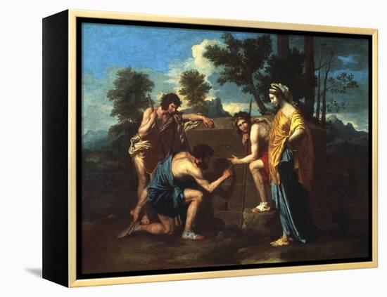 Et in Arcadia Ego, C1650-Nicolas Poussin-Framed Premier Image Canvas