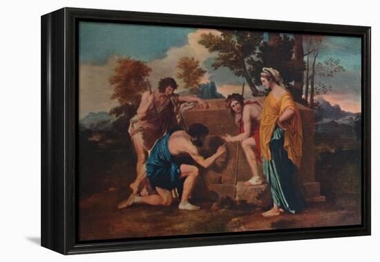 'Et in Arcadia ego (Les bergers d'Arcadie or The Arcadian Shepherds)', 1637-1638, (1911)-Nicolas Poussin-Framed Premier Image Canvas