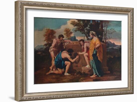 'Et in Arcadia ego (Les bergers d'Arcadie or The Arcadian Shepherds)', 1637-1638, (1911)-Nicolas Poussin-Framed Giclee Print