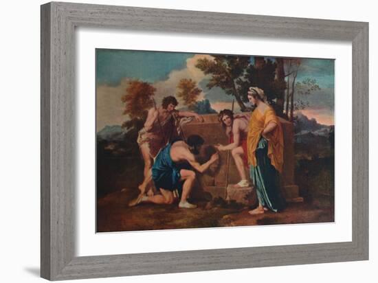 'Et in Arcadia ego (Les bergers d'Arcadie or The Arcadian Shepherds)', 1637-1638, (1911)-Nicolas Poussin-Framed Giclee Print