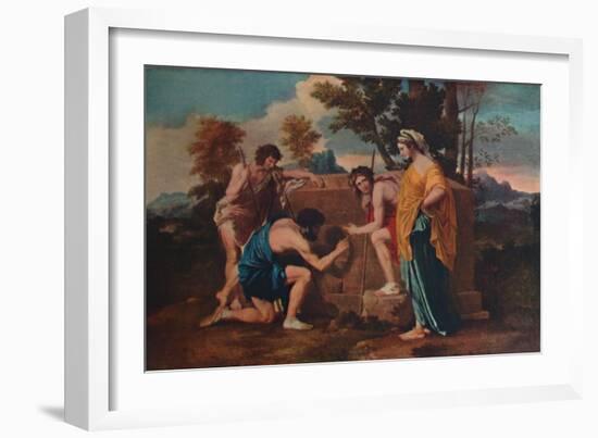 'Et in Arcadia ego (Les bergers d'Arcadie or The Arcadian Shepherds)', 1637-1638, (1911)-Nicolas Poussin-Framed Giclee Print