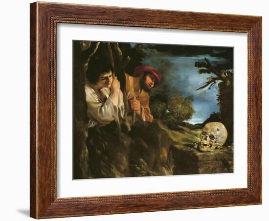 Et in Arcadia Ego-Guercino (Giovanni Francesco Barbieri)-Framed Giclee Print