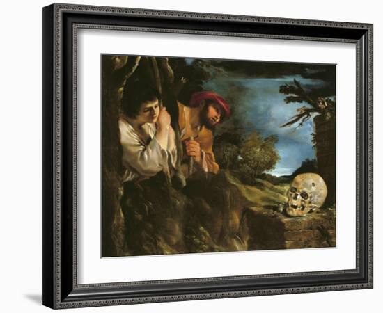 Et in Arcadia Ego-Guercino (Giovanni Francesco Barbieri)-Framed Giclee Print