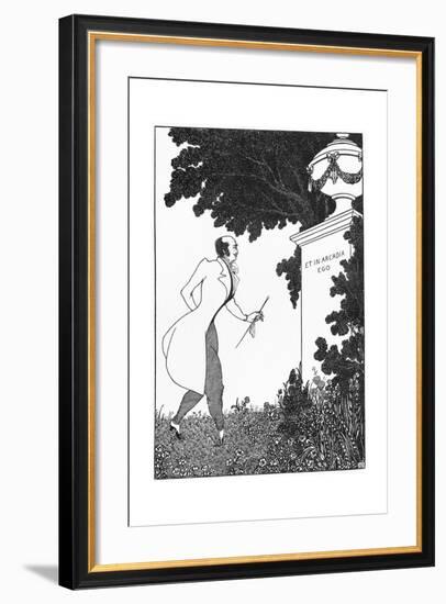 Et in Arcadio Ego, Illustration from 'The Savoy', 1896-Aubrey Beardsley-Framed Giclee Print