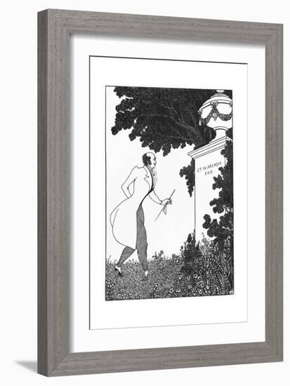 Et in Arcadio Ego, Illustration from 'The Savoy', 1896-Aubrey Beardsley-Framed Giclee Print