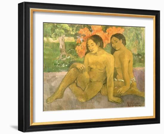 Et l'or de leur corps-Paul Gauguin-Framed Giclee Print