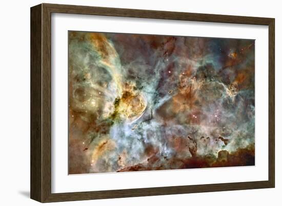 Eta Carinae Nebula, HST Image-null-Framed Photographic Print