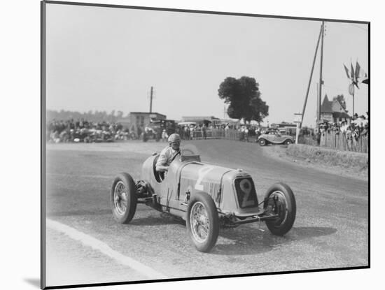 Étancelin in His Maserati at the Dieppe Grand Prix, France, 22 July 1934-null-Mounted Photographic Print