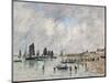 Etaples, 1889 (Oil on Panel)-Eugene Louis Boudin-Mounted Giclee Print