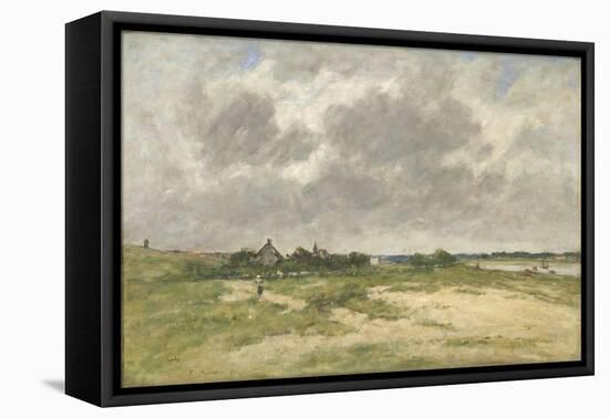 Etaples, Les Bords De La Canche (Étaples, on the Edge of the Canche River), 1891 (Oil on Canvas)-Eugene Louis Boudin-Framed Premier Image Canvas