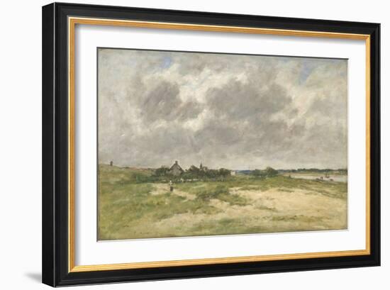 Etaples, Les Bords De La Canche (Étaples, on the Edge of the Canche River), 1891 (Oil on Canvas)-Eugene Louis Boudin-Framed Giclee Print