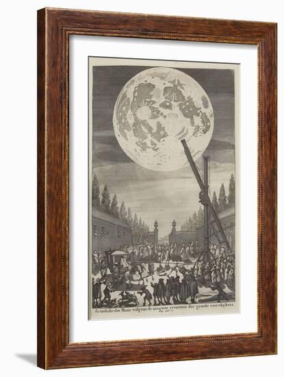 Etching of Lunar Disk-Jan Goeree-Framed Giclee Print