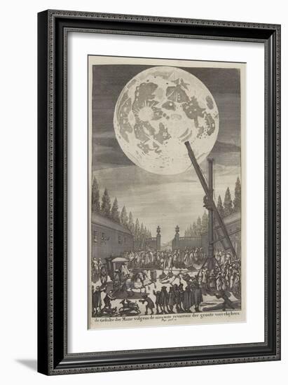 Etching of Lunar Disk-Jan Goeree-Framed Giclee Print