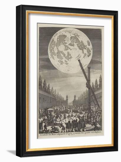 Etching of Lunar Disk-Jan Goeree-Framed Giclee Print