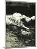 Etching of Outrigger Canoe, Hawaii-null-Mounted Art Print