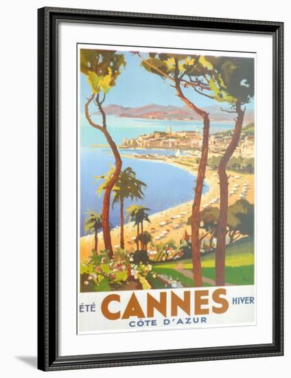 Ete Cannes Hiver-Peri-Framed Art Print