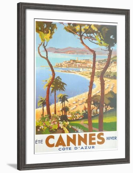 Ete Cannes Hiver-Peri-Framed Art Print