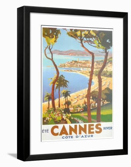 Ete Cannes Hiver-Peri-Framed Art Print