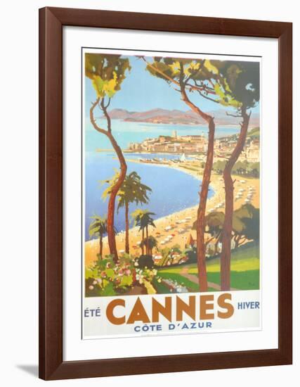 Ete Cannes Hiver-Peri-Framed Art Print