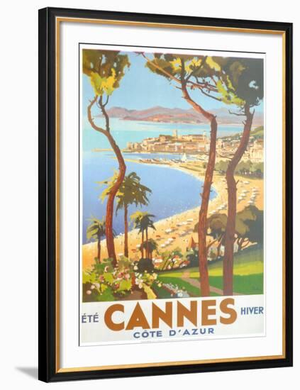 Ete Cannes Hiver-Peri-Framed Art Print