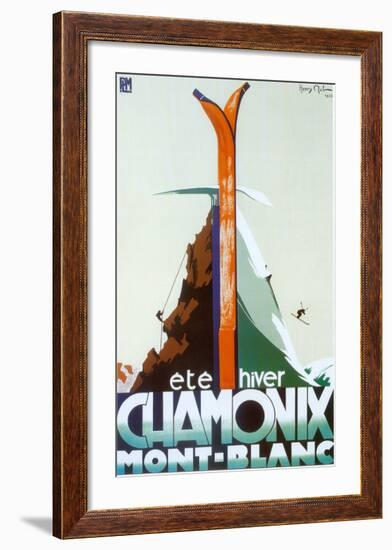 Ete Hiver Chamonix Mont-Blanc-Henry Reb-Framed Art Print
