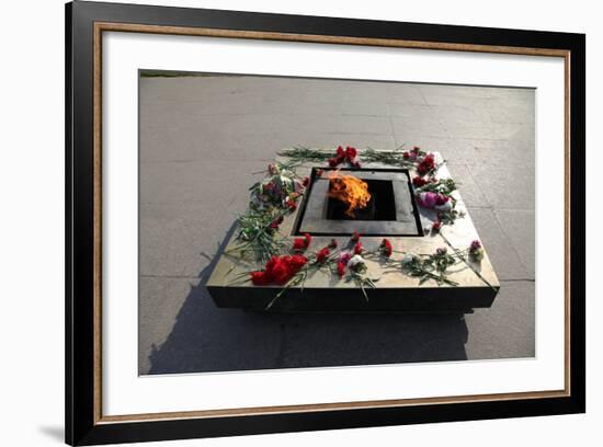 Eternal Flame in the Field of Mars, St Petersburg, Russia, 2011-Sheldon Marshall-Framed Photographic Print