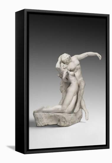 Eternal Springtime, Modeled 1884, Cast 1885 (Plaster, Painted White)-Auguste Rodin-Framed Premier Image Canvas